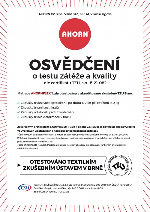 2022 01 31 Osvědčení o testu zátěže a kvality